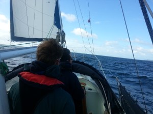 Nice blustery weather prior to rounding Start Point