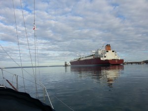 fortunately moored up